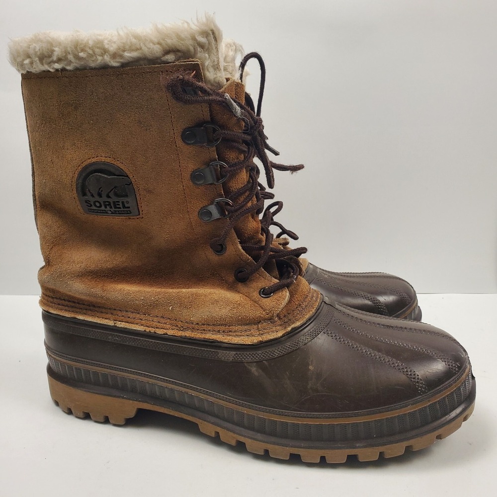 Sorel Boots Mens 9 Kaufman Winter Lined Made in‎ USA Snow Steel Shank Warm